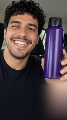 AI actor delivery holding the product