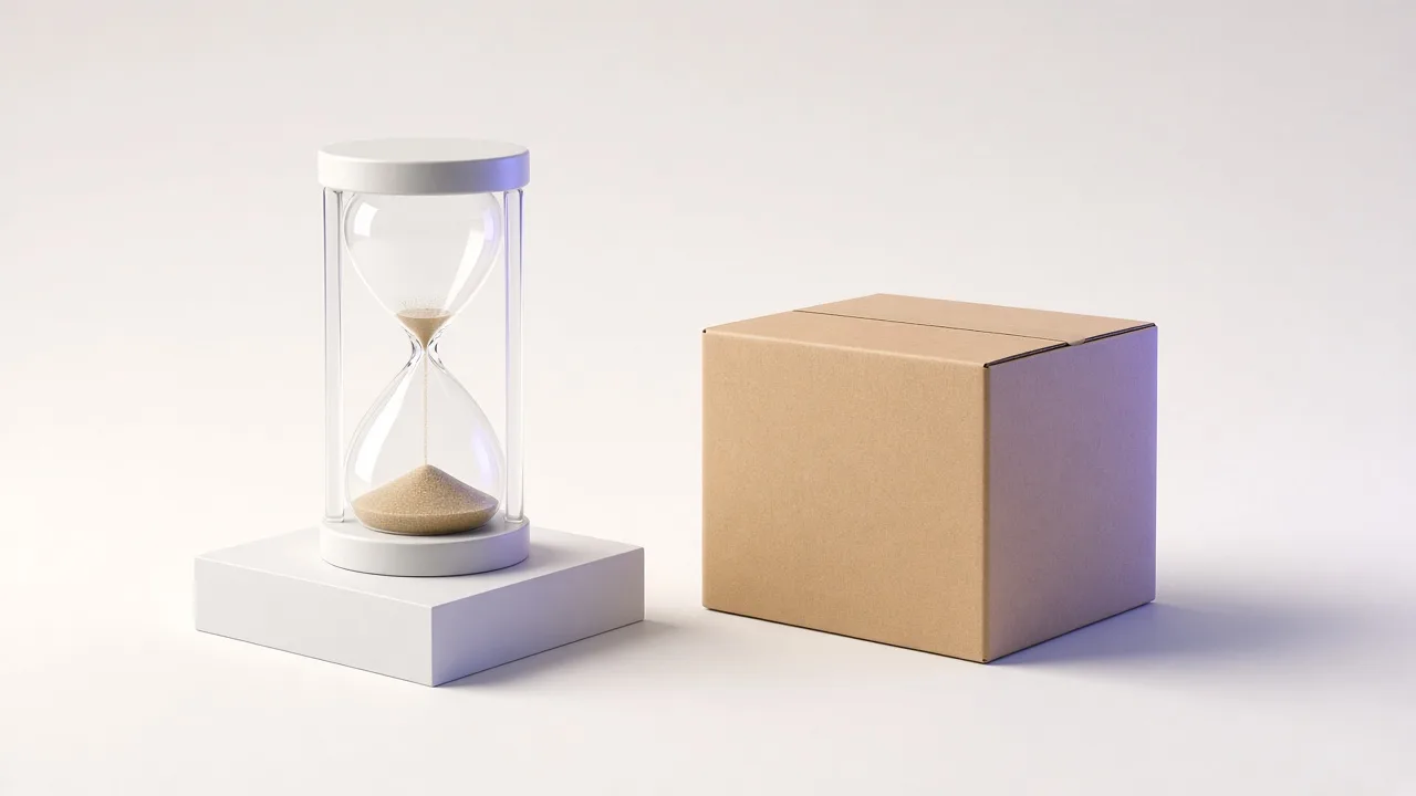 Clock on a plinth